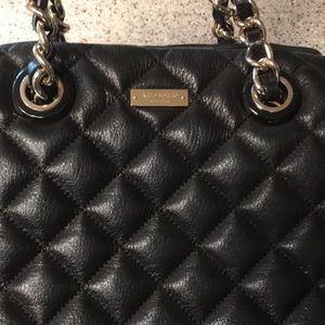 Black quilted Kate Spade bag
